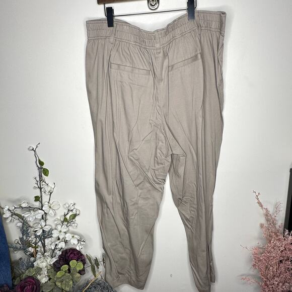 MADEWELL The Plus Neale Straight-Leg Pant Drapeweave Taupe Sz 20 NWT $98 {3N9} - Picture 3 of 6
